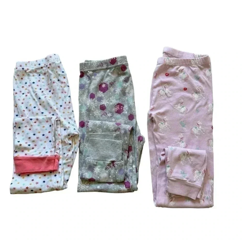 Disney Long Pants Pajama Pants 3 Pair Bundle SZ 12#2092